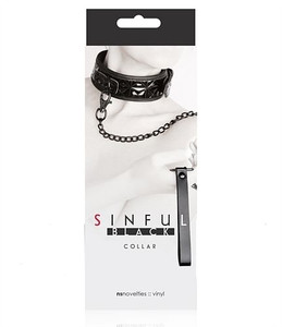 Sinful Collar - Black M919-NSN1222-13 Sinful Collar - Black M919-NSN1222-13