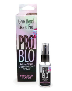 Pro Blo Throat Numbing Spray 1oz - Bubblegum M919-LG-BT524 Pro Blo Throat Numbing Spray 1oz - Bubblegum M919-LG-BT524