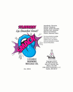 Smack Warming and Lickable Massage Oil - Peach 2 Oz M919-LG-BT408 Smack Warming and Lickable Massage Oil - Peach 2 Oz M919-LG-BT408