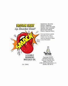 Smack Warming and Lickable Massage Oil - Cherry 2 Oz M919-LG-BT406 Smack Warming and Lickable Massage Oil - Cherry 2 Oz M919-LG-BT406