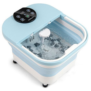 Collapsible Foot Spa Massager Foot Bath Tub with Heat Shower and Timer-Blue - Color: Blue D681-ES10411US-BL Collapsible Foot Spa Massager Foot Bath Tub with Heat Shower and Timer-Blue - Color: Blue D681-ES10411US-BL