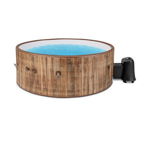72 Inches Inflatable Hot Tub SPA with 120 Air Jets Electric Heater Pump for 4-6 Person-Coffee B593-NP11785US 72 Inches Inflatable Hot Tub SPA with 120 Air Jets Electric Heater Pump for 4-6 Person-Coffee B593-NP11785US