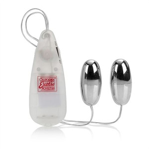 Pocket Exotics Vibrating Double Silver Bullets M919-SE1104052 Pocket Exotics Vibrating Double Silver Bullets M919-SE1104052