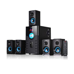beFree Sound 5.1 Channel Surround Sound Bluetooth Speaker System- Blue D970-BFS-500-RB