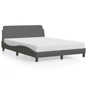  Bed Frame "Dover" Dark Gray 53.9"x74.8" Fabric A949-3207668