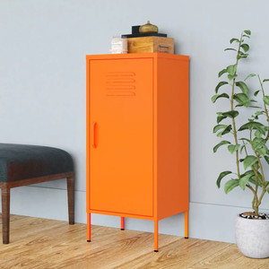  Storage Cabinet Orange 16.7"x13.8"x40" Steel A949-336192