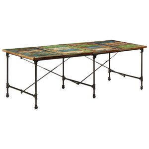  Dining Table 86.6"x35.4"x30.3" Solid Wood Reclaimed A949-358883