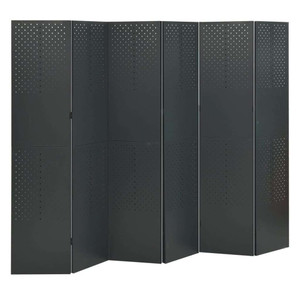  6-Panel Room Divider Anthracite 94.5"x70.9" Steel A949-335906