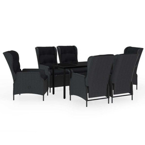  7 Piece Patio Dining Set Dark Gray A949-3099640
