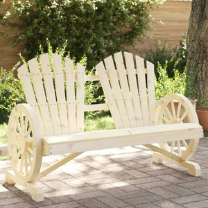  Patio Adirondack Chair 2-Seater Solid Wood Fir A949-365095