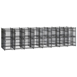  Outdoor Dog Kennel Steel 158.8 ft A949-3097943