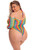 More Color Long Sleeve Bodysuit - Queen Size - Rainbow M919-PKL-27048XRNBQ