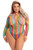 More Color Long Sleeve Bodysuit - Queen Size - Rainbow M919-PKL-27048XRNBQ
