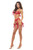 Find Out Bra, Garter and G-String 3pc Set - Red - S/m M919-RR-53049TREDSM