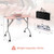 Manicure Nail Table with Bendable USB-plug LED Table Lamp-Pink - Color: Pink D681-HB87880US-PI