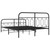  Metal Bed Frame without Mattress with Footboard Black 59.1"x78.7 A949-377137