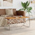  Coffee Table Stainless Steel and Solid Wood Acacia A949-349967