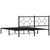  Metal Bed Frame without Mattress with Headboard Black 59.1"x78.7 A949-376228