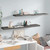  Floating Wall Shelves 2 pcs High Gloss Gray 47.2"x9.3"x1.5" MDF A949-323800