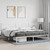  Metal Bed Frame without Mattress with Headboard White 76"x79.9 A949-376281