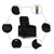  Massage Recliner Chair Black Fabric A949-374208