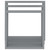  Wall Cube Shelves 3 pcs Gray MDF A949-323951