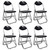  Folding Chairs 6 pcs Faux Leather A949-243711
