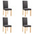  Dining Chairs 4 pcs Dark Gray Fabric A949-249217