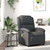  Massage Recliner Chair Gray Real Leather A949-371796