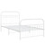  Metal Bed Frame without Mattress with Footboard White 39.4"x78.7 A949-376662