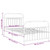  Metal Bed Frame without Mattress with Footboard White 39.4"x78.7 A949-376662