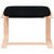  Relaxing Chair with Footstool Black Fabric A949-3154961