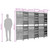  Room Divider 6 Panels Gray Poly Rattan A949-365402