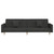  2-Seater Sofa Bed with Two Pillows Black Fabric A949-375901