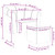  Tub Chair with Footstool Brown Fabric A949-356435