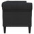  Chesterfield Sofa 2-Seater Black Fabric A949-372549