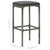  Bar Stools with Cushions 4 pcs Gray Poly Rattan A949-313447