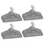  100 pcs Clothes Hanger Set Anti-slip Gray Velvet A949-289919
