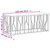 Coffee Table Silver Stainless Steel and Solid Wood Acacia A949-350055