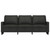  3-Seater Sofa Black 70.9" Fabric A949-359175
