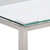  Console Table Silver Stainless Steel and Tempered Glass A949-350009
