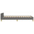  Bed Frame without Mattress Dark Gray Twin XL Fabric A949-347451