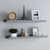  Picture Frame Ledge Shelves 2 pcs Gray 31.5"x3.5"x1.2" MDF A949-323936