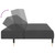  2-Seater Sofa Bed Dark Gray Velvet A949-375875