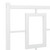  Metal Bed Frame without Mattress with Headboard White 76"x79.9 A949-374296