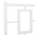  Metal Bed Frame without Mattress with Footboard White 76"x79.9 A949-374314