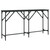  Console Table Black 55.1"x11.4"x29.5" Engineered Wood A949-837757