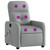  Massage Recliner Chair Light Grey Fabric A949-3206935