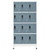  Locker Cabinet Light Gray and Dark Gray 35.4"x17.7"x70.9" Steel A949-339819