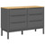  Chest of Drawers FLORO Gray Solid Wood Pine A949-374013